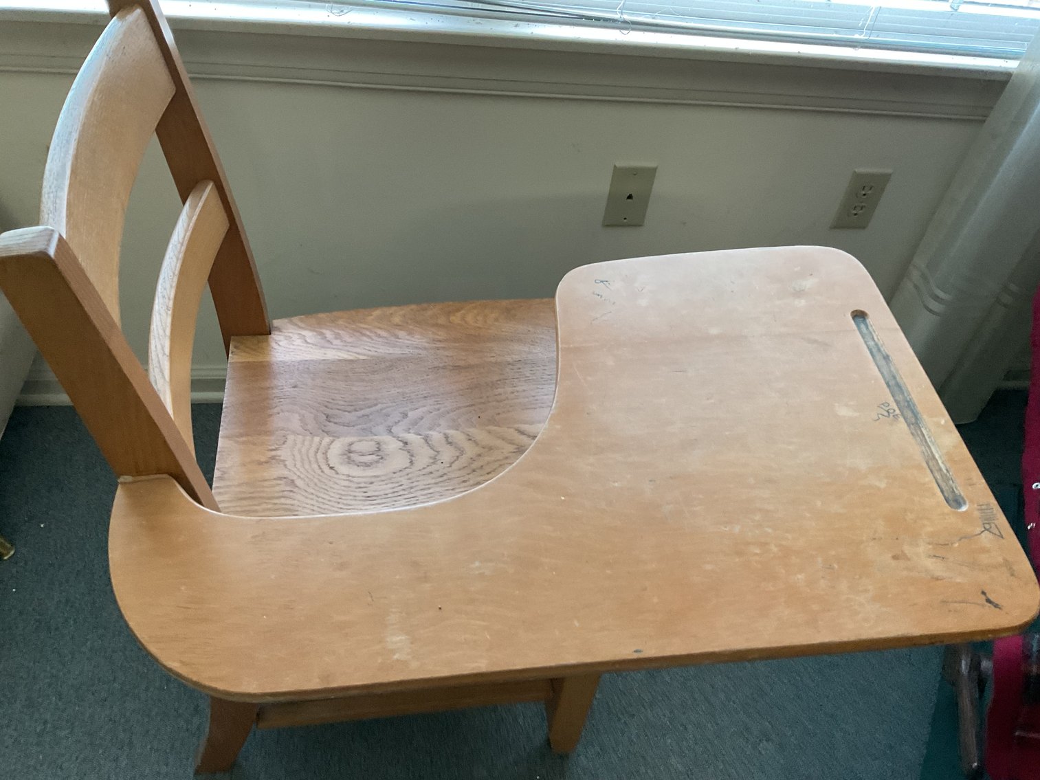 Image for Oak School Desk - Large
