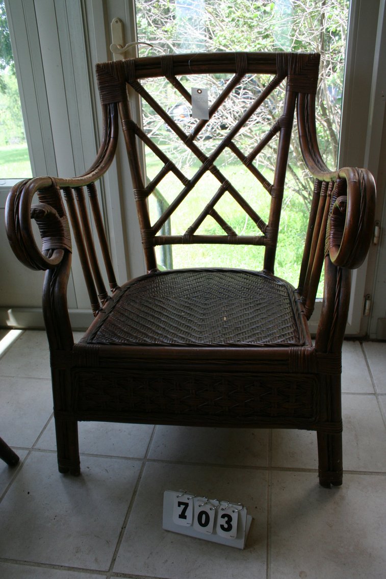 Image for Vintage Rattan & Bamboo Chair 1970's