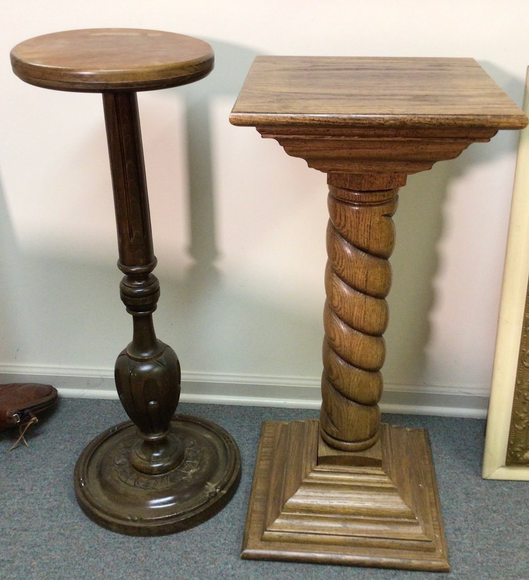 Image for Two Wooden Plant Stands