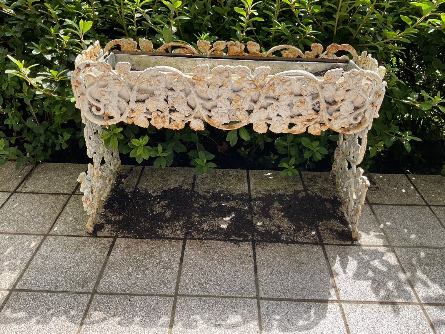 Image for Pair of Heavy Cast Iron Planters