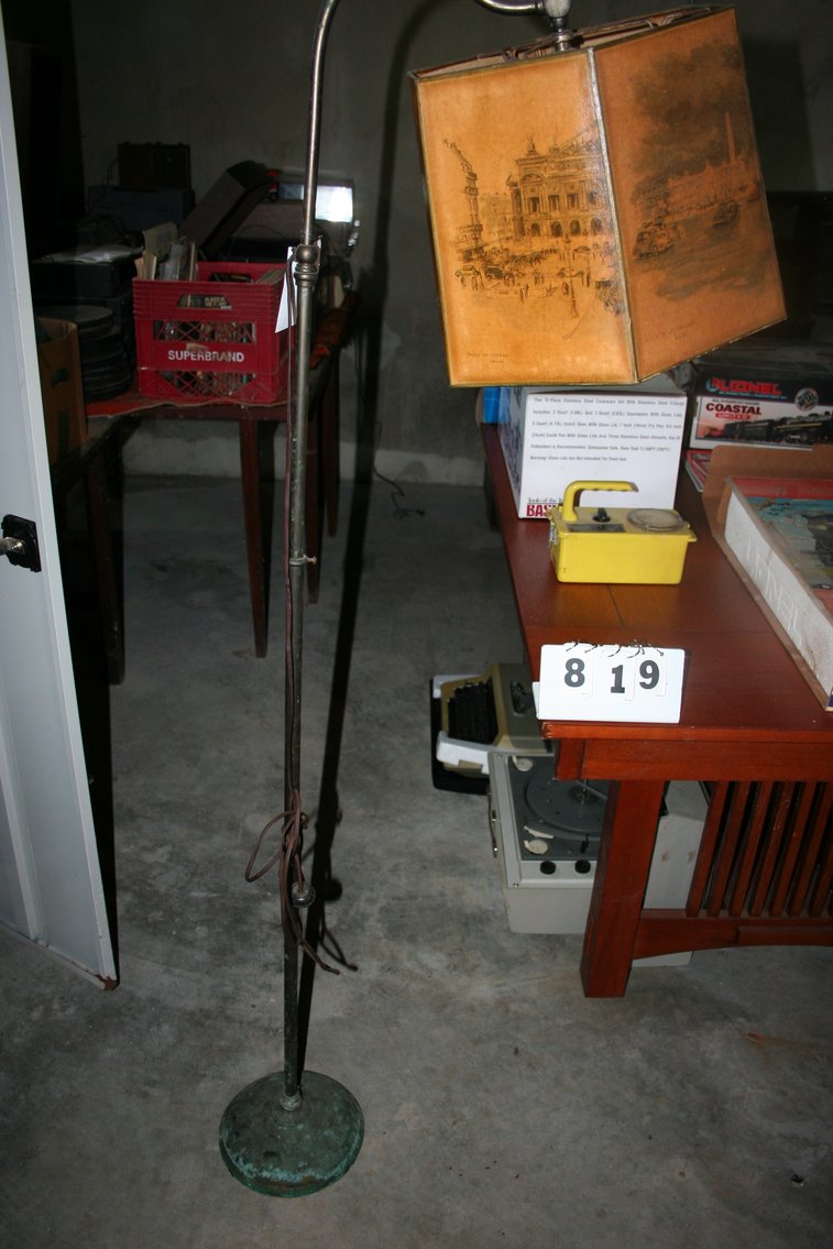 Image for Vintage Brass Floor Lamp