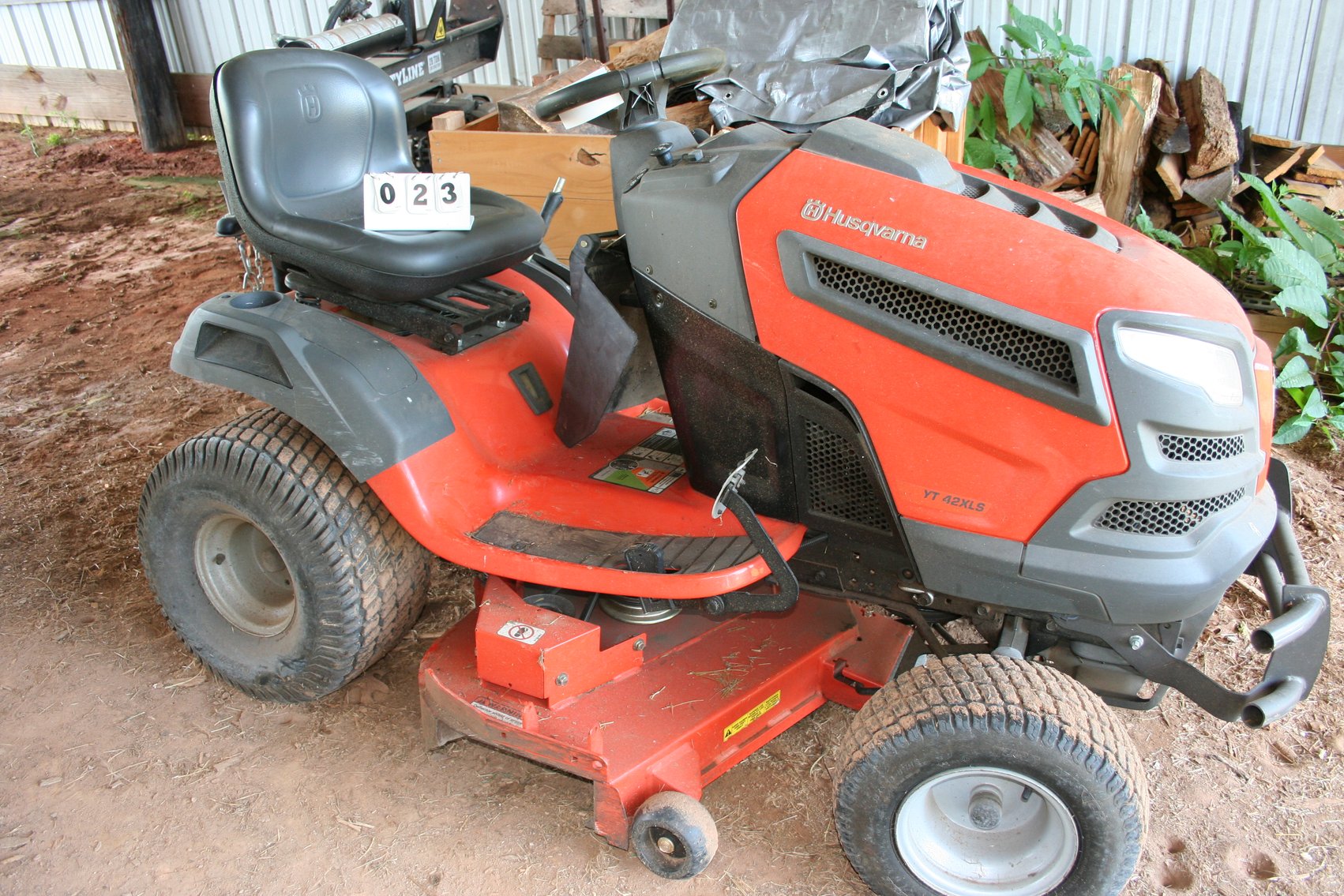 Image for Husqvarna YT 42XLS   Kawasaki FR69IV 23 HP   Serial #011413A001695   Model 960430153   Hours 230