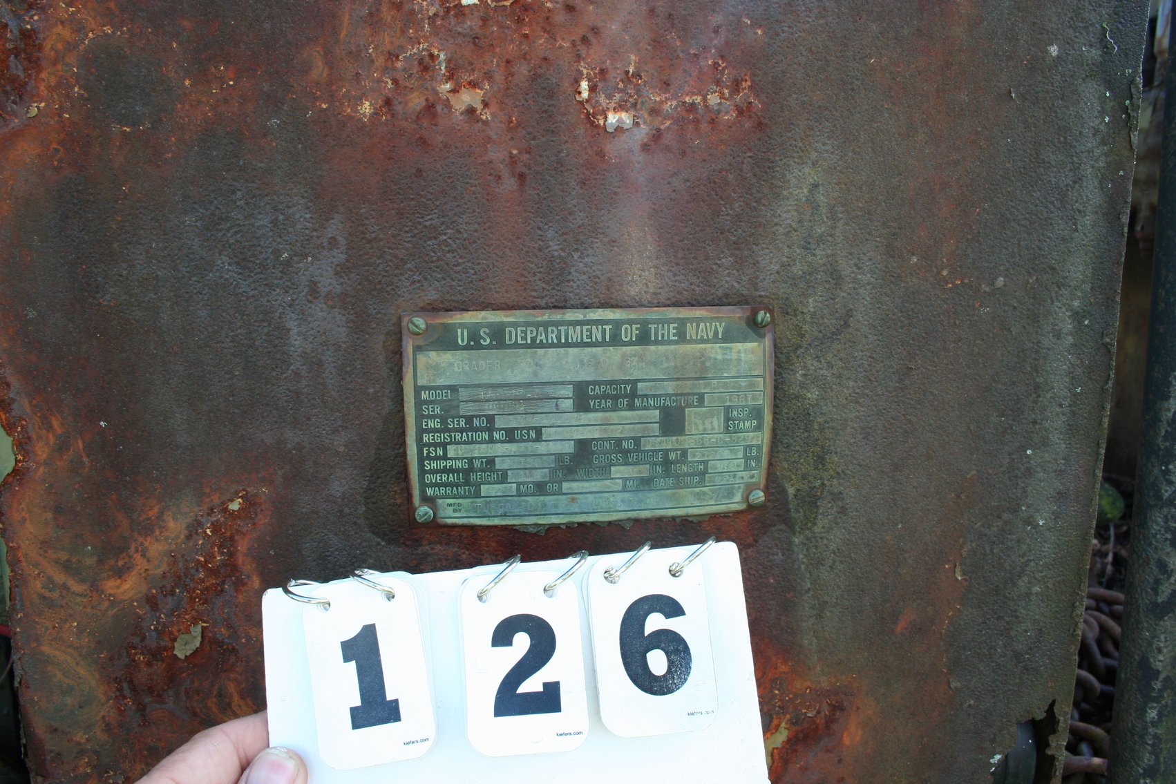 Image for 1967 Galion Motor Grader 118   US Dept of Navy   Model 11-0P-4   Serial #090132   115 HP   Diesel