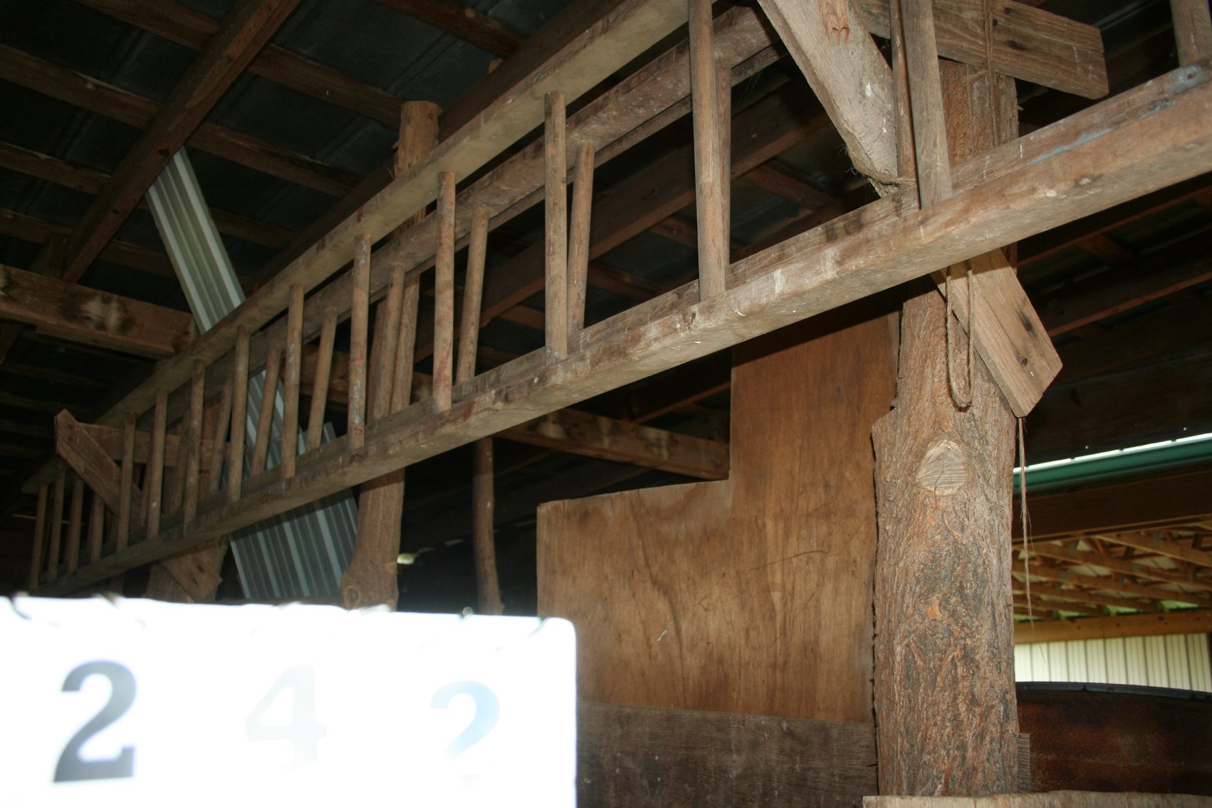 Image for Antique 30 Foot Wood Ladder