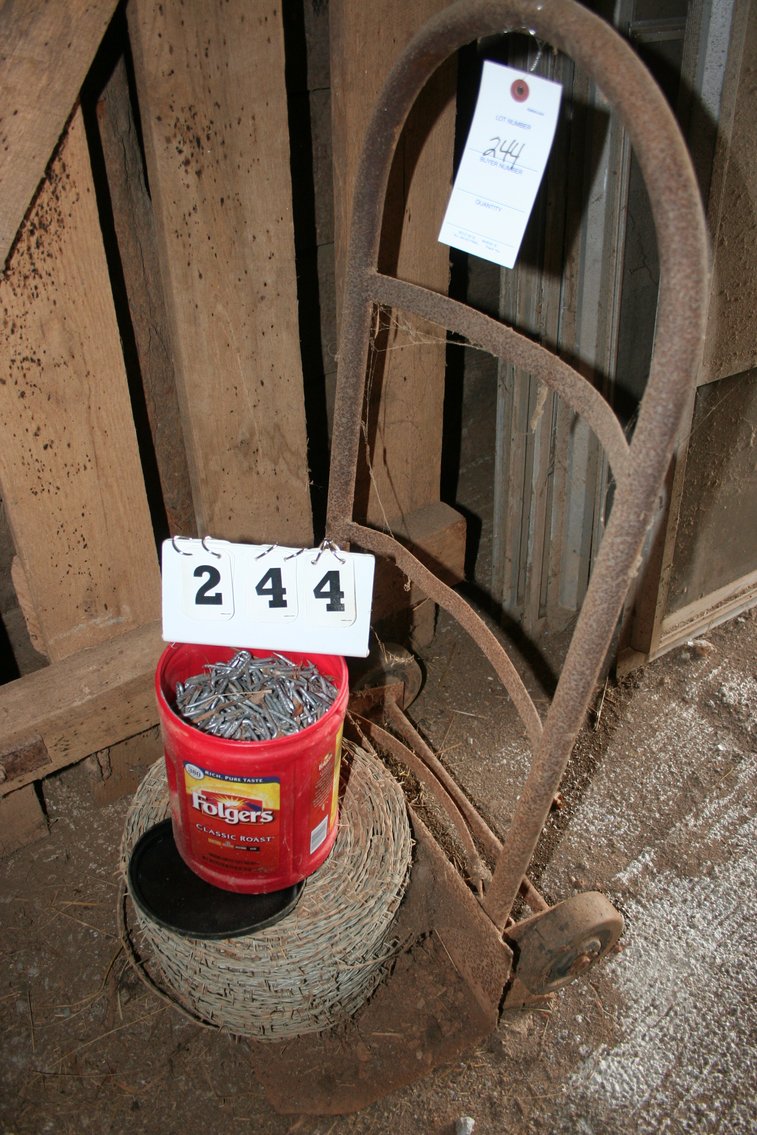 Image for Barbed Wire Metal Cart