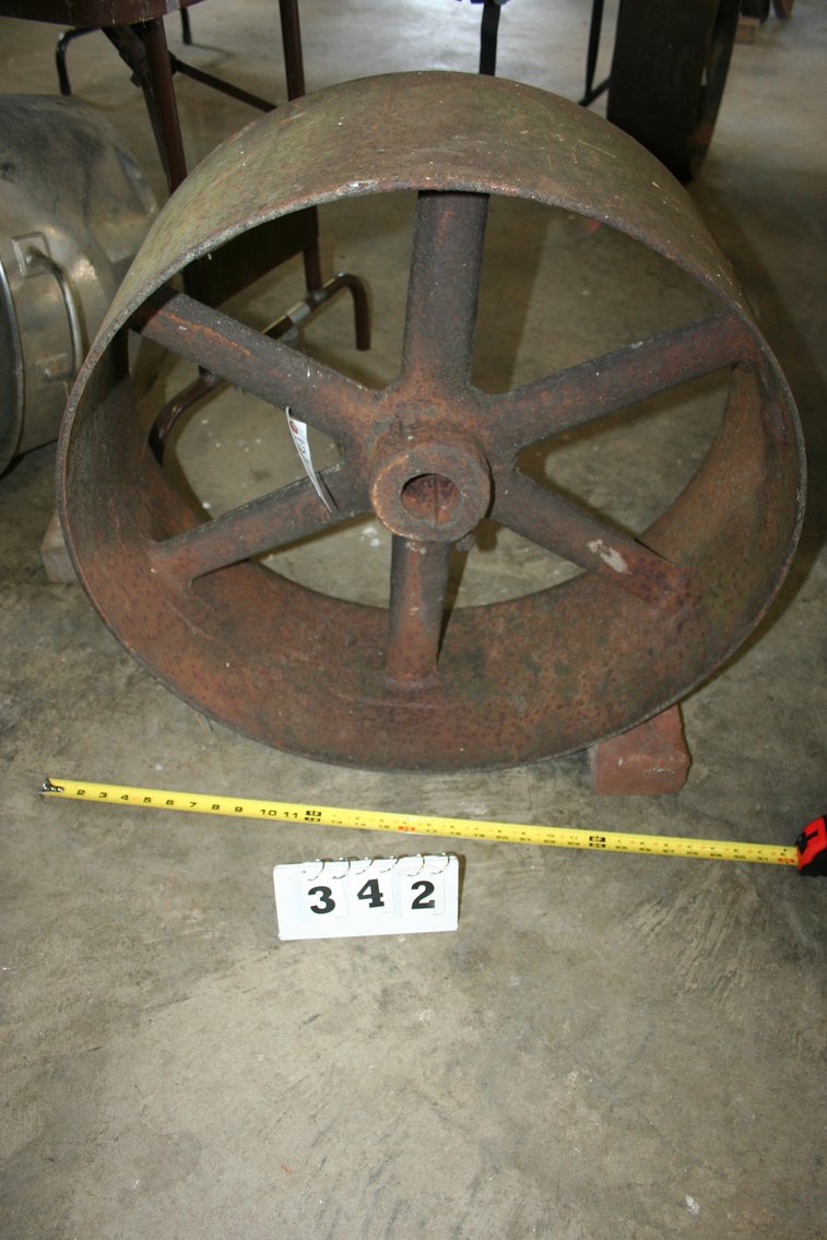 Image for Antique Flat Pulley Wheel 26