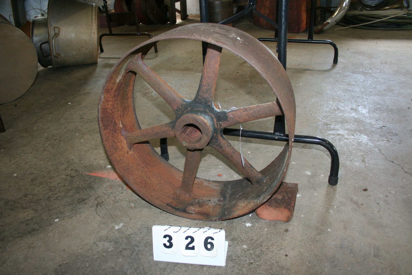 Image for Antique Flat Belt Pulley Wheel 20