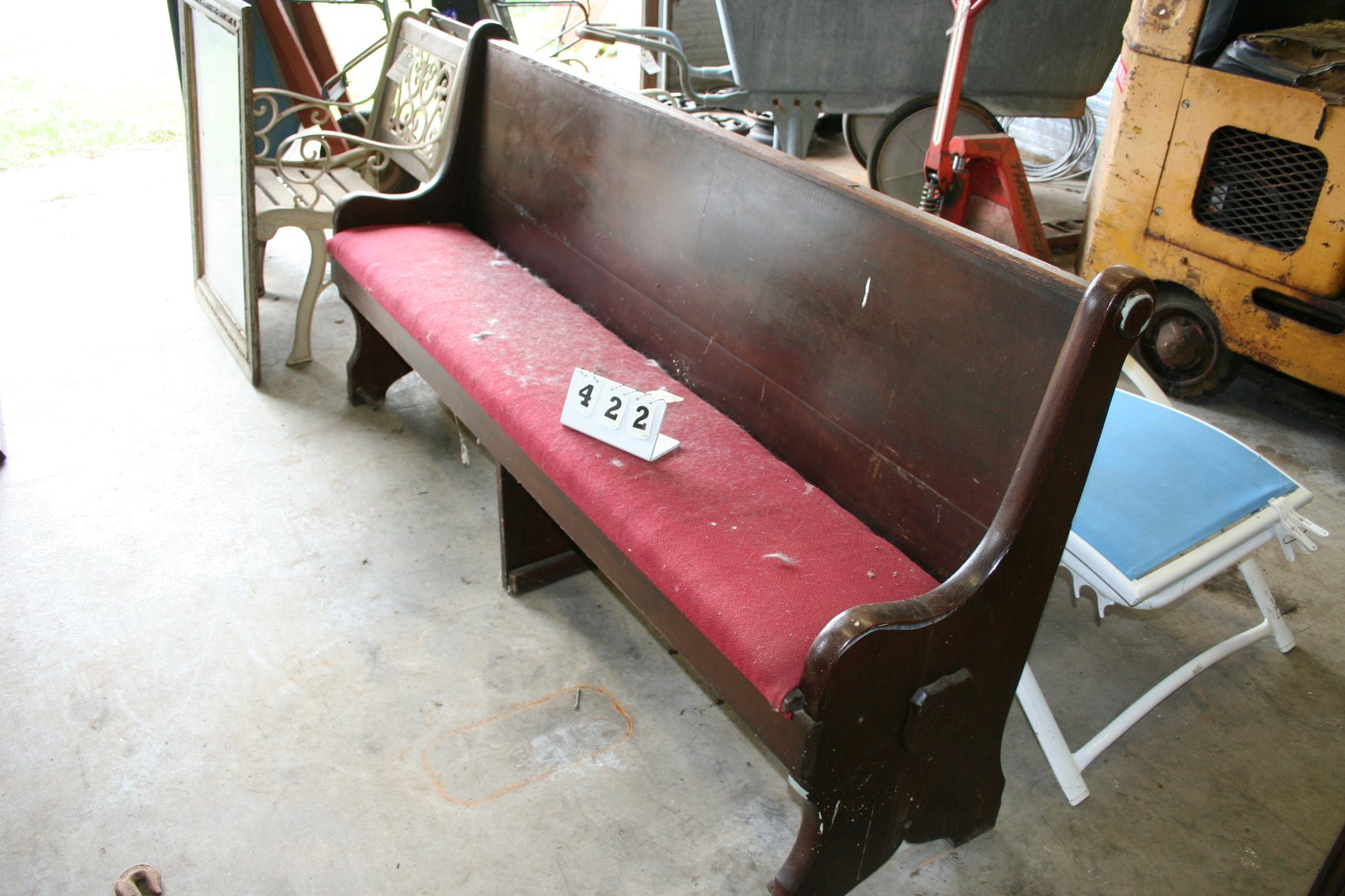 Image for Oak Church Pew 6 Foot