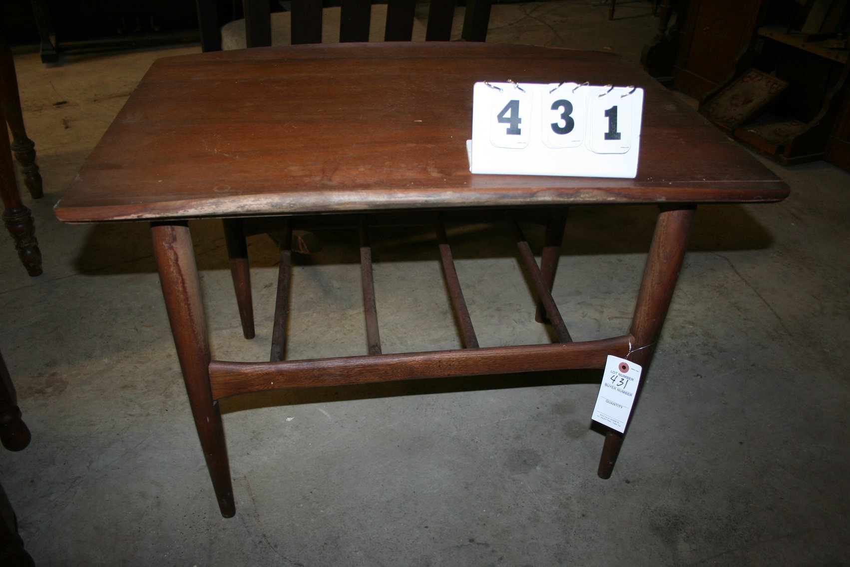 Image for Mid Century Walnut Side Table