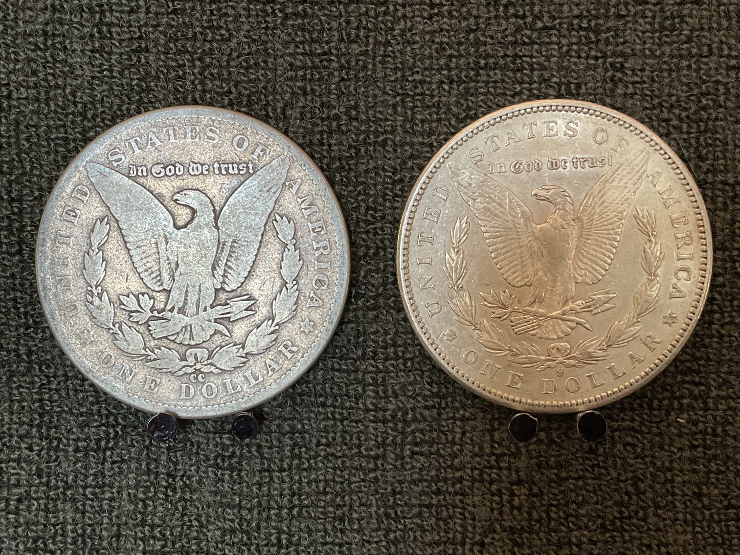 Image for Rare 1891- CC Mint Morgan Dollar and 1891-S