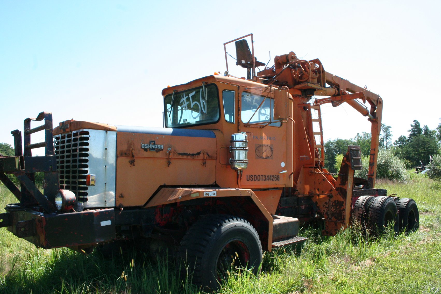 Image for 1980 Oshkosh   Model F-2344-5   #18893   Diesel 6 Cyl Turbo   3306 Catipillar   8 Speed Hi/Low   TITLE