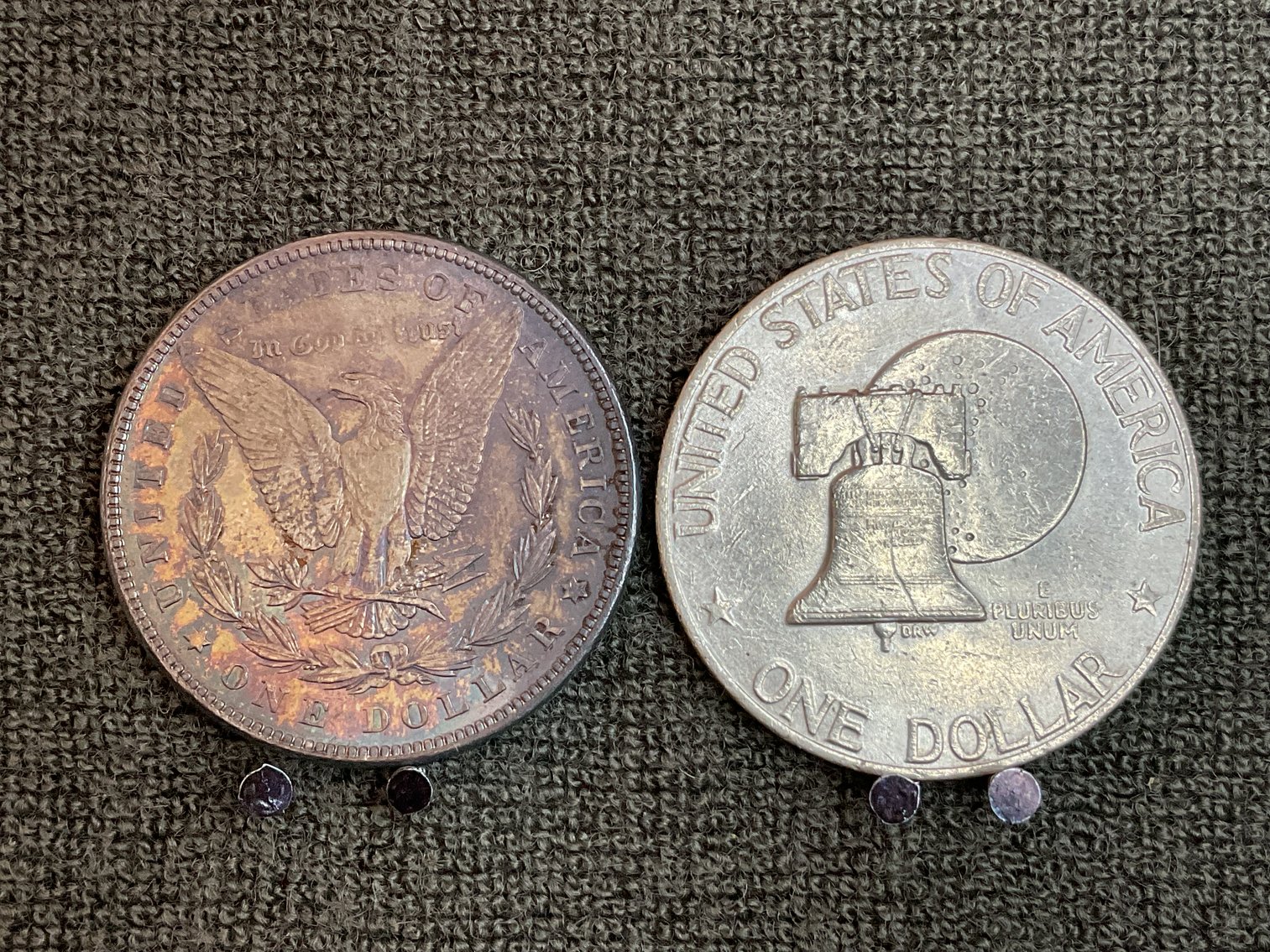 Image for 1887 Morgan Dollar and Eisenhower Bicentennial