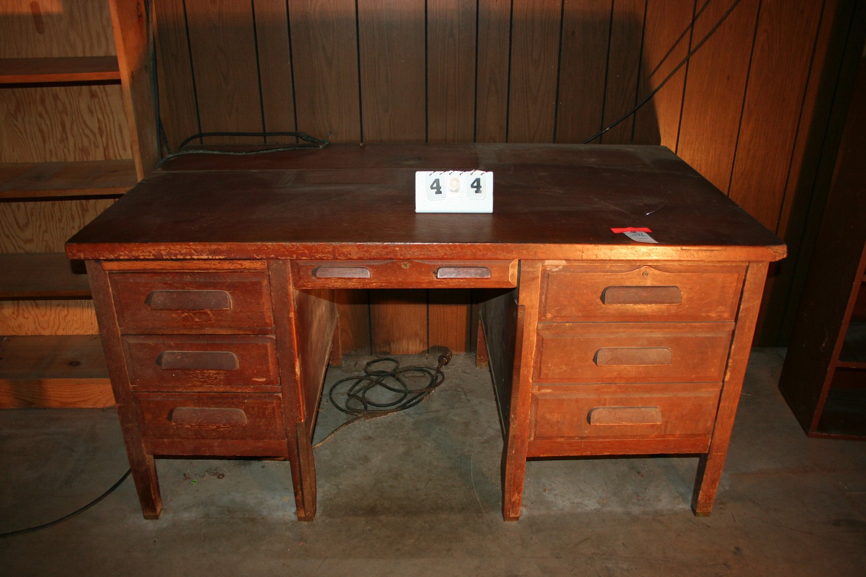 Image for Antique Oak Office Desk