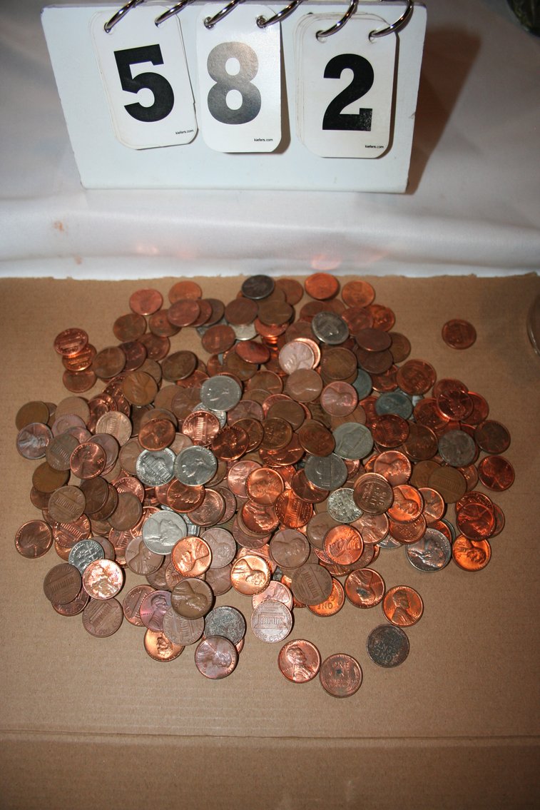 Image for Treasure US Coins, Wheat Pennies, Nickles, Dimes