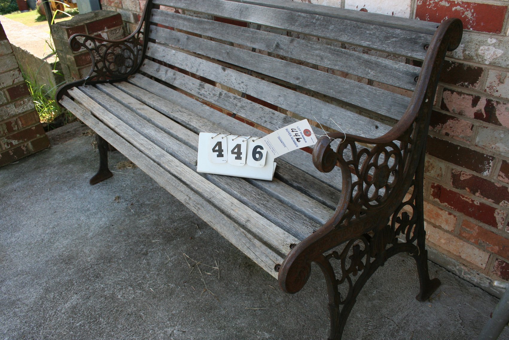 Image for Cast Iron & Wood Bench