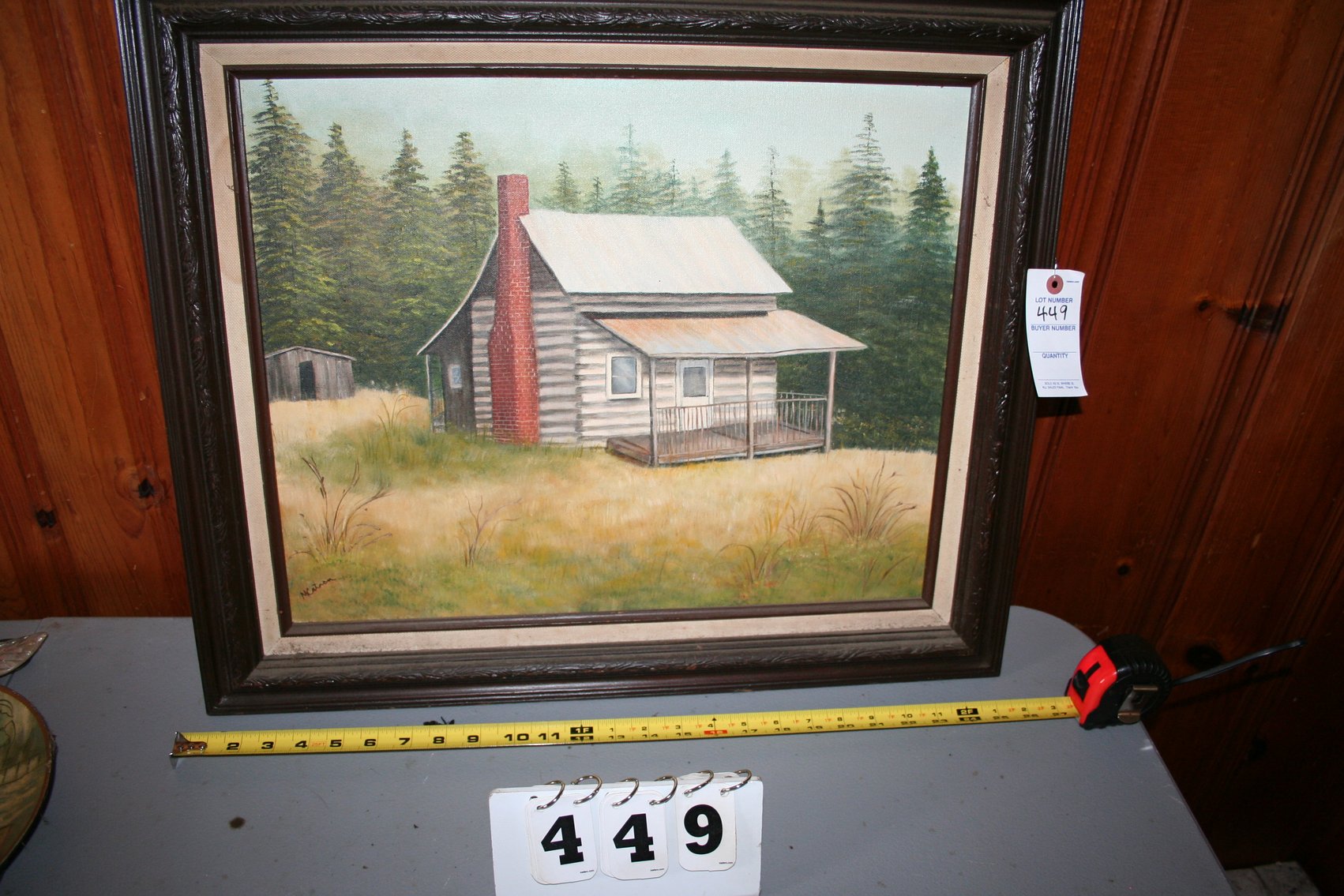 Image for Cabin in the Woods Oil on Canvas