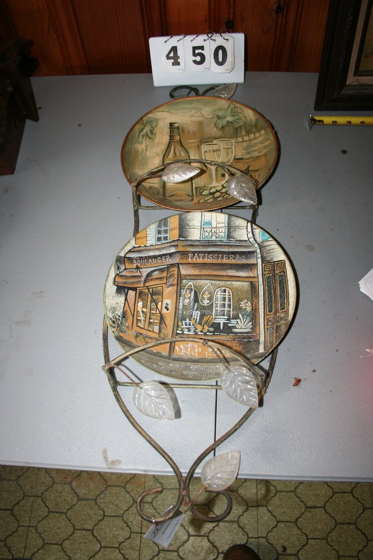 Image for Decorative Plates and Metal Wall Rack
