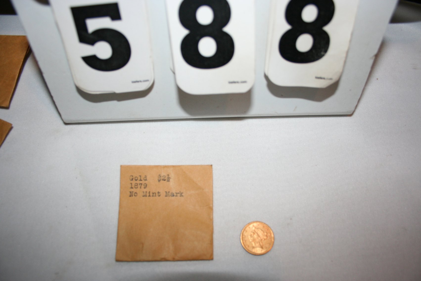 Image for 1879 Gold $2 1/2  No Mint Mark