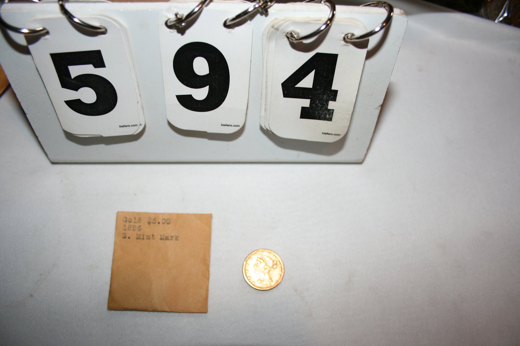 Image for 1886 Gold $5.00 S Mint Mark