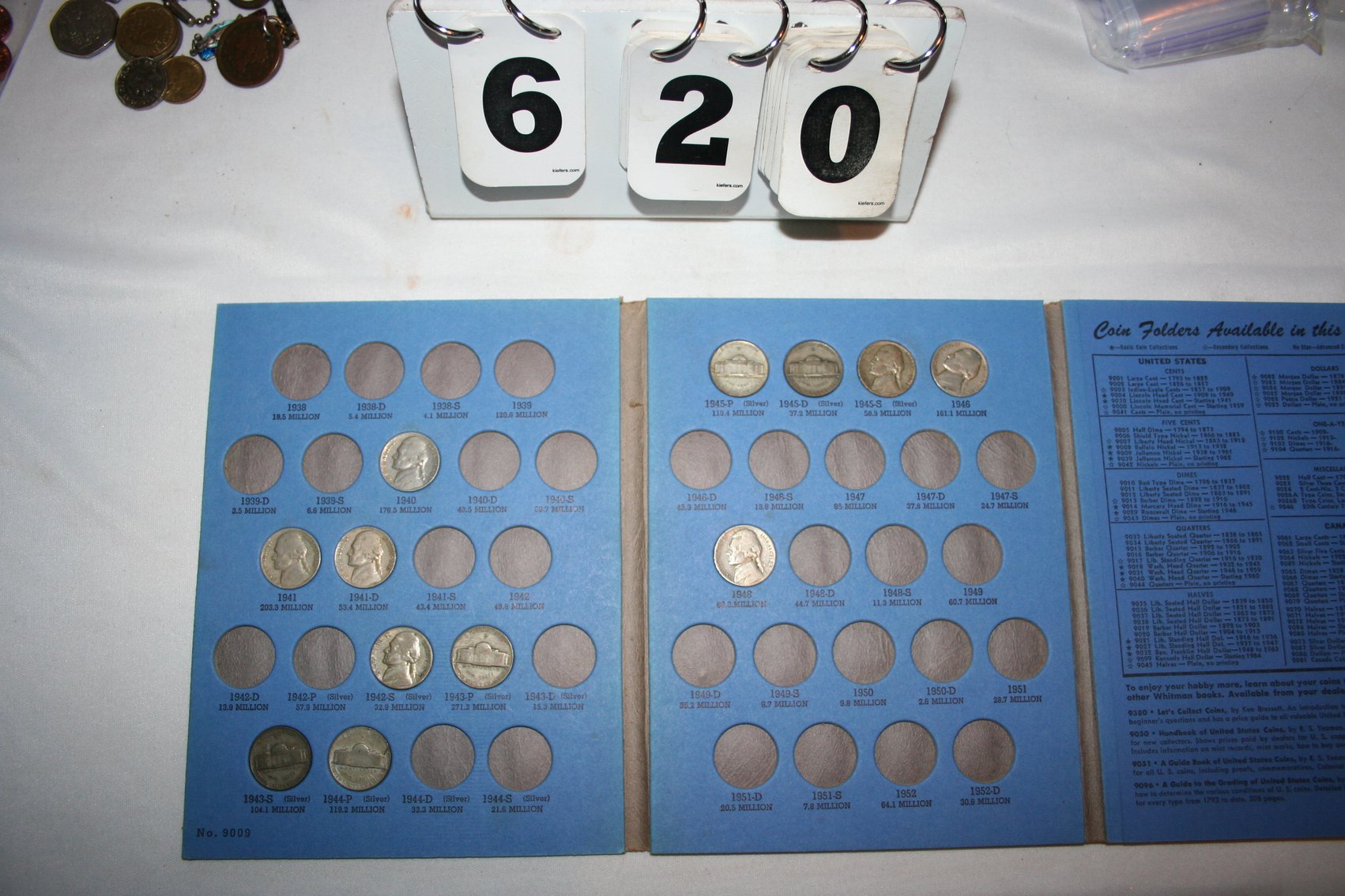 Image for Coin Book  NOT COMPLETE  Jefferson Nickel