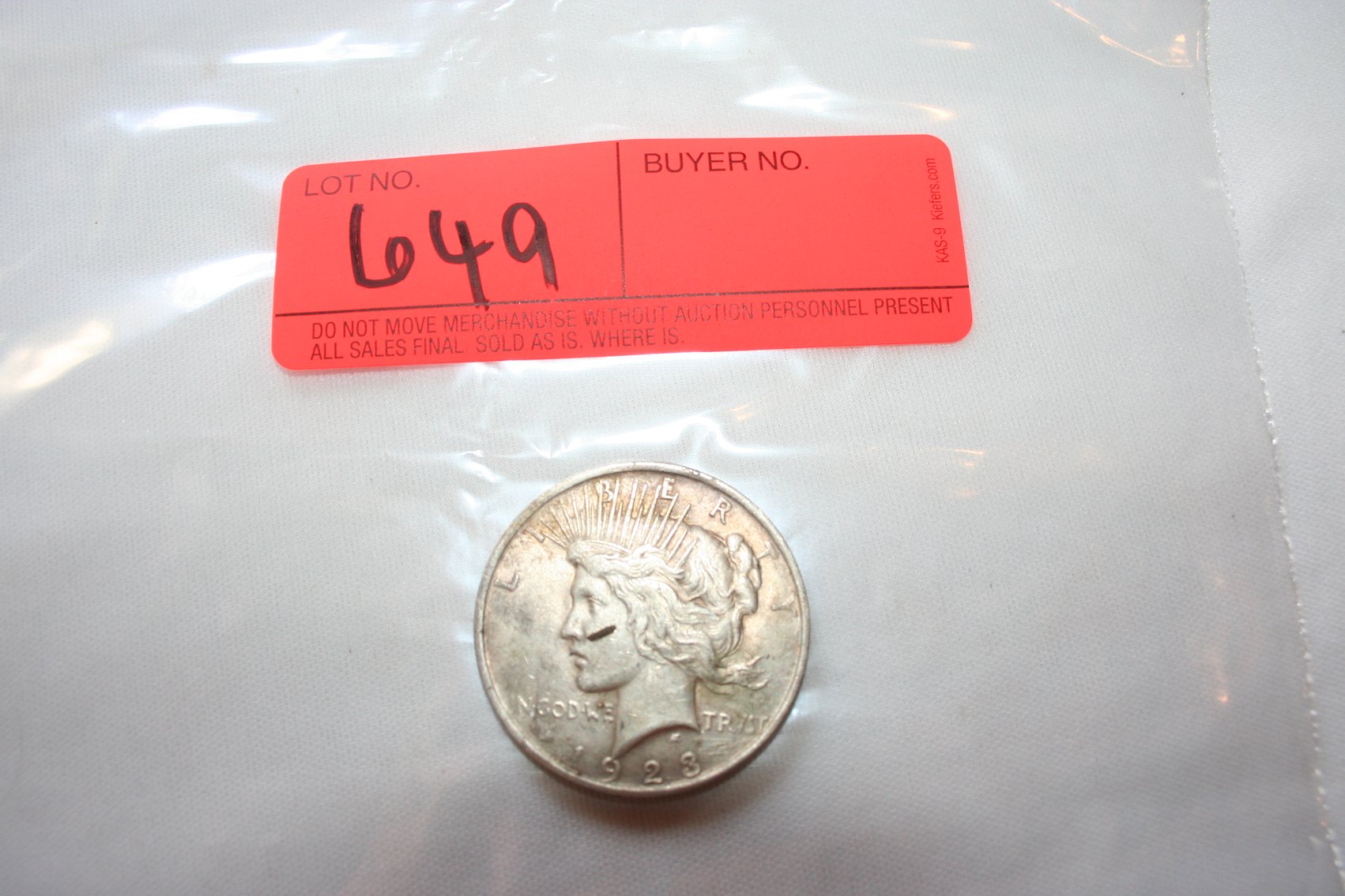 Image for 1923 Peace Dollar