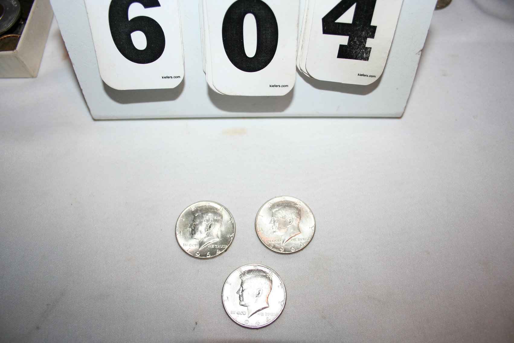 Image for 1964 Kennedy Halves  Uncirculated  (3)  Excellent Luster