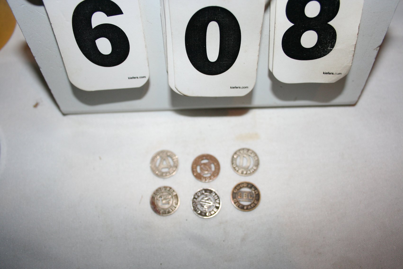 Image for Bus Fair Tokens (6) Very Collectable