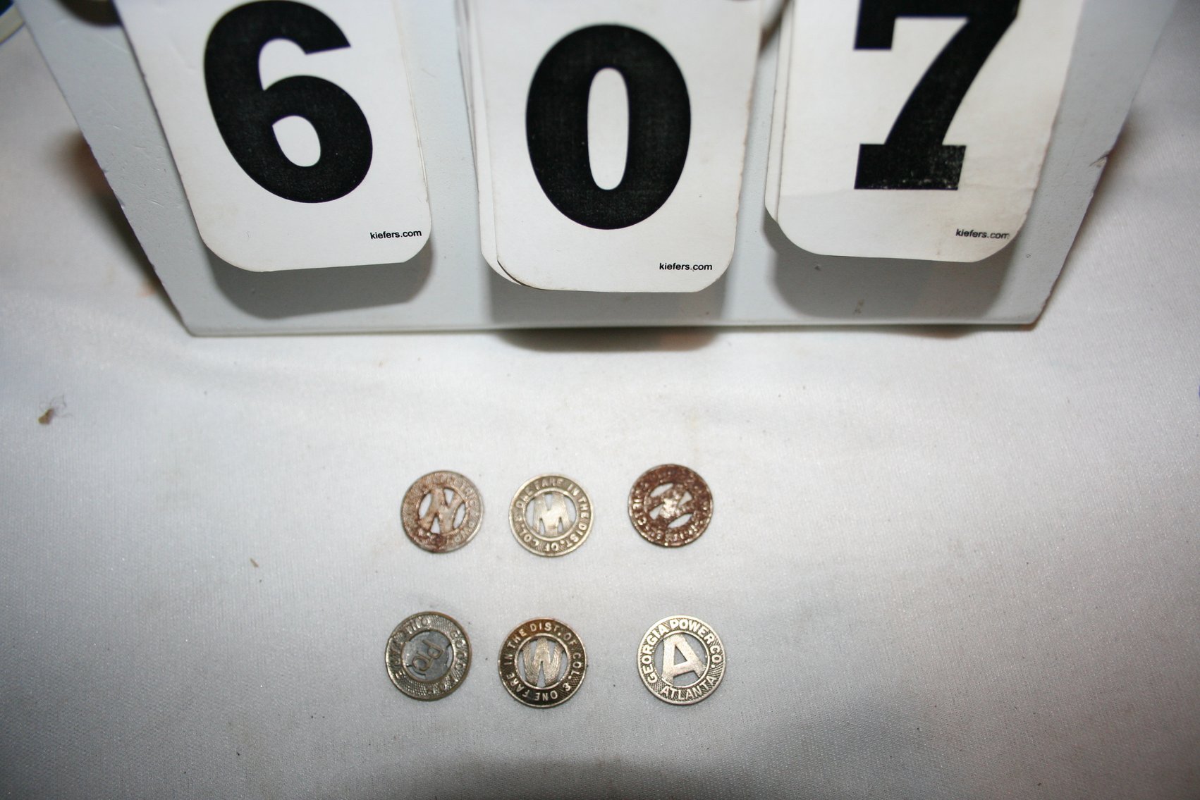 Image for Bus Fair Tokens (6) Very Collectable