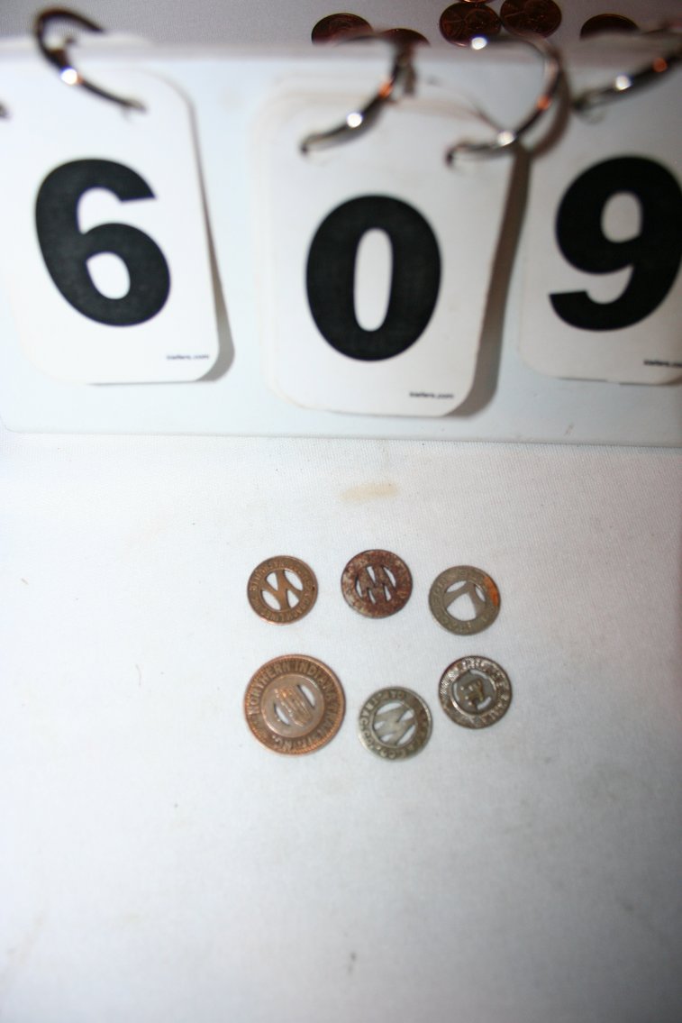 Image for Bus Fair Tokens (6) Very Collectable