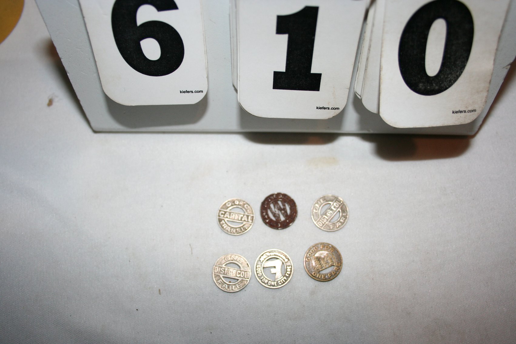 Image for Bus Fair Tokens (6) Very Collectable