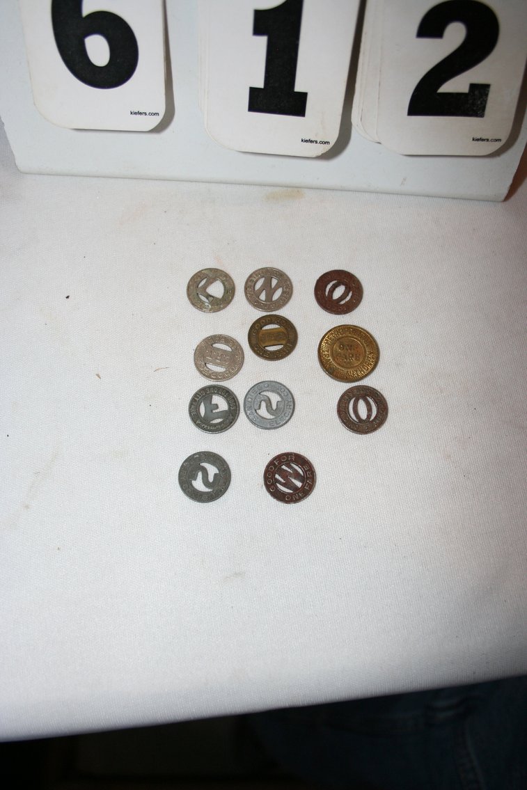 Image for Bus Fair Tokens (12) Very Collectable