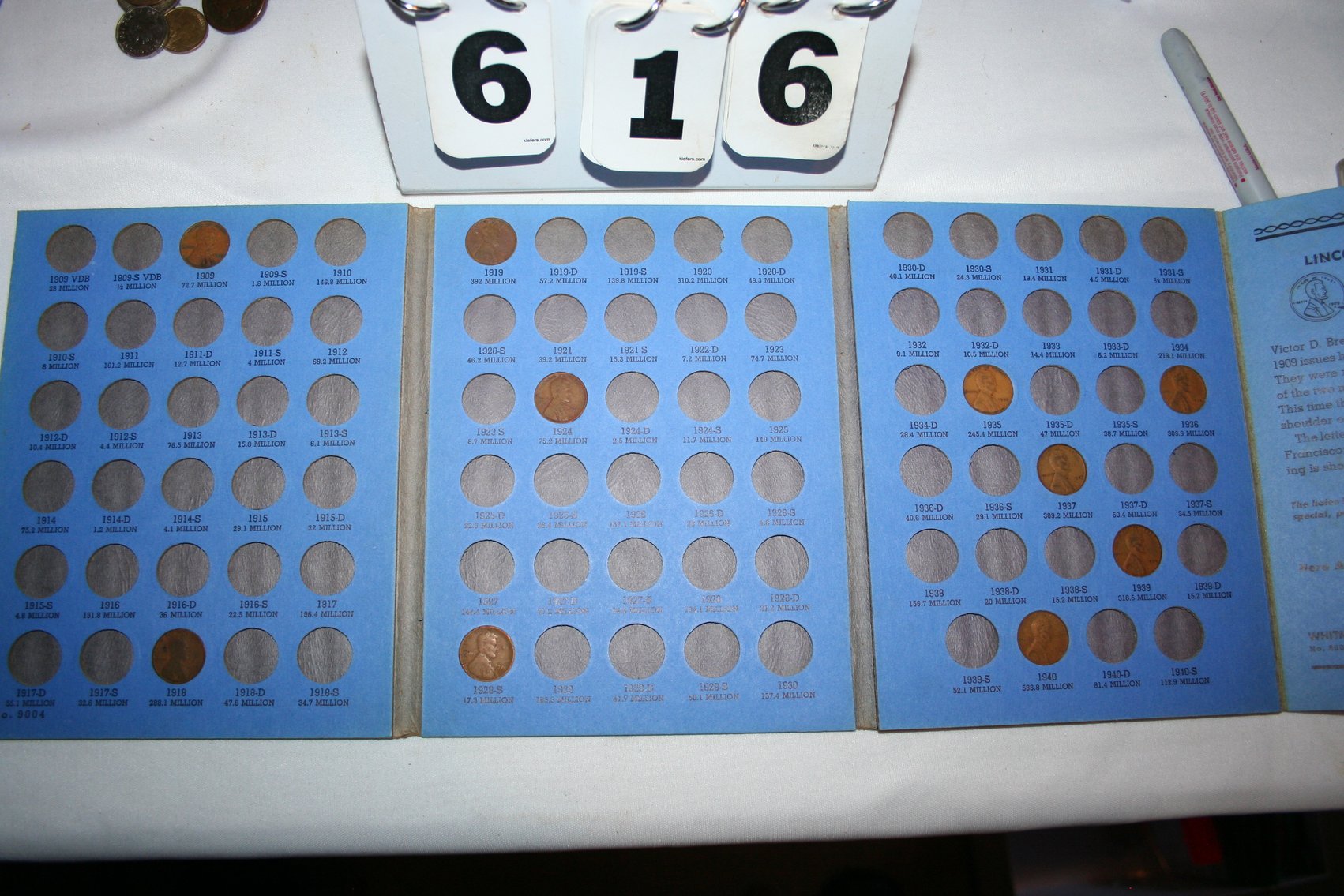 Image for Coin Book  NOT COMPLETE  Lincoln Head Cent