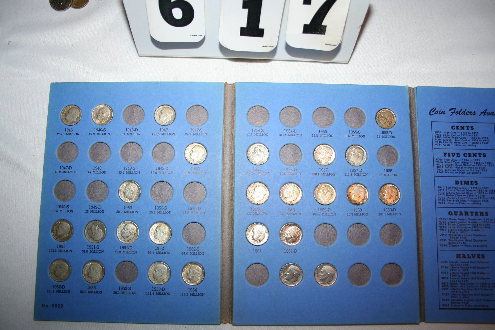 Image for Coin Book  NOT COMPLETE  Roosevelt Dime