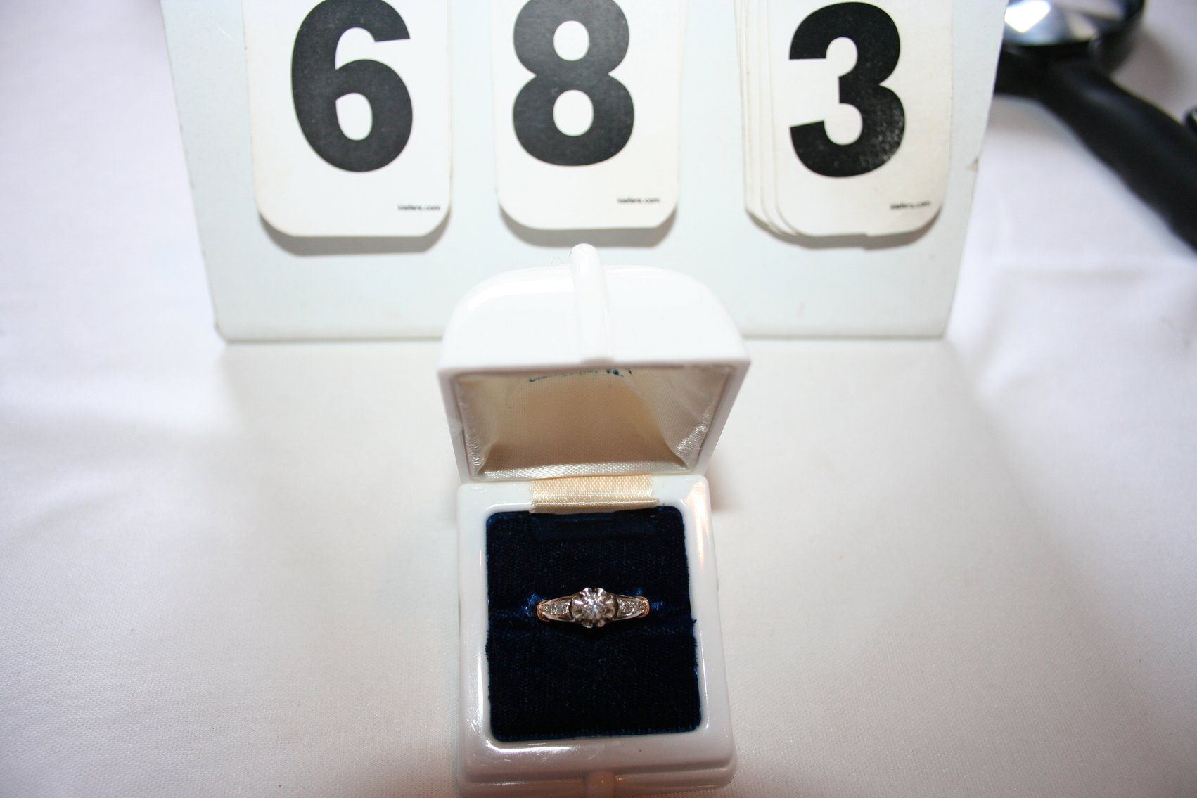 Image for Ladies Diamond Ring 14K 2.6 GR 1 PW Size 9 Diamond 1/5 CT
