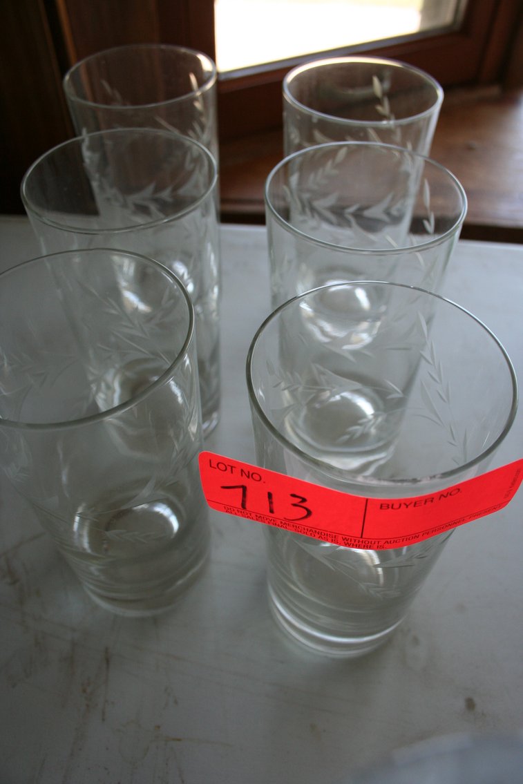 Image for Vintage Crystal Glasses (6)