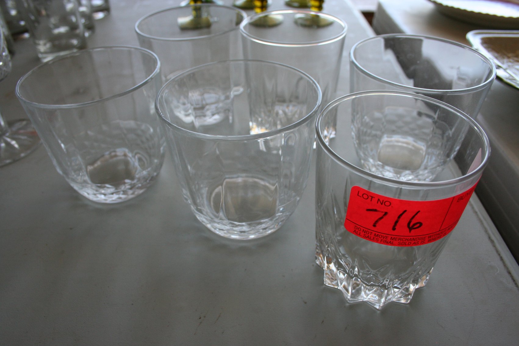 Image for Vintage Crystal Glasses (6)