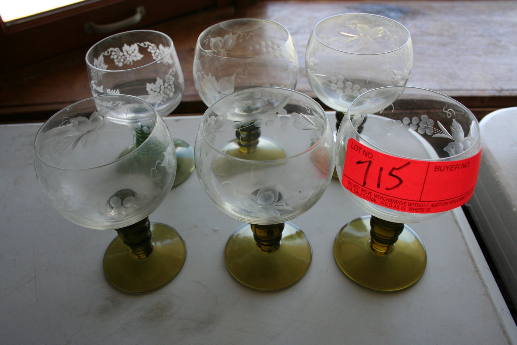 Image for Vintage Wine Glasses (6)