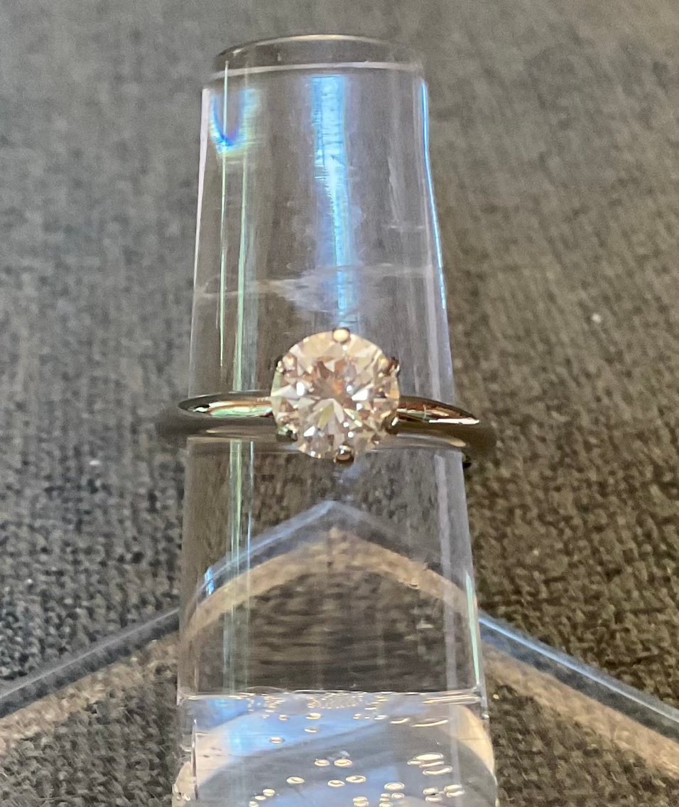 Image for 14 Kt Gold and Diamond Solitaire Ring