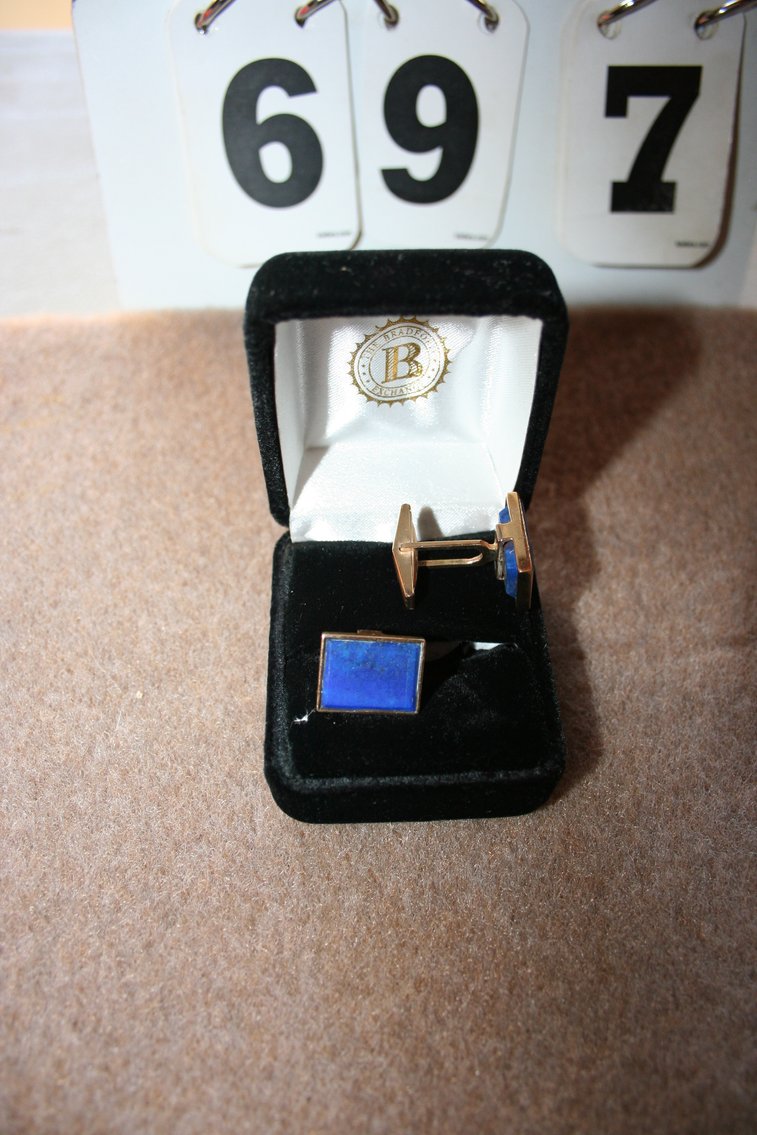 Image for Cufflinks 14K 11.5 GR with Stones 7.5 PW
