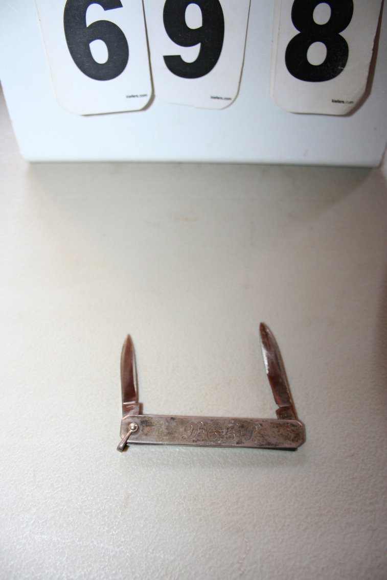 Image for Italian Silver Pocket Knife Engraved D. C. E. P.