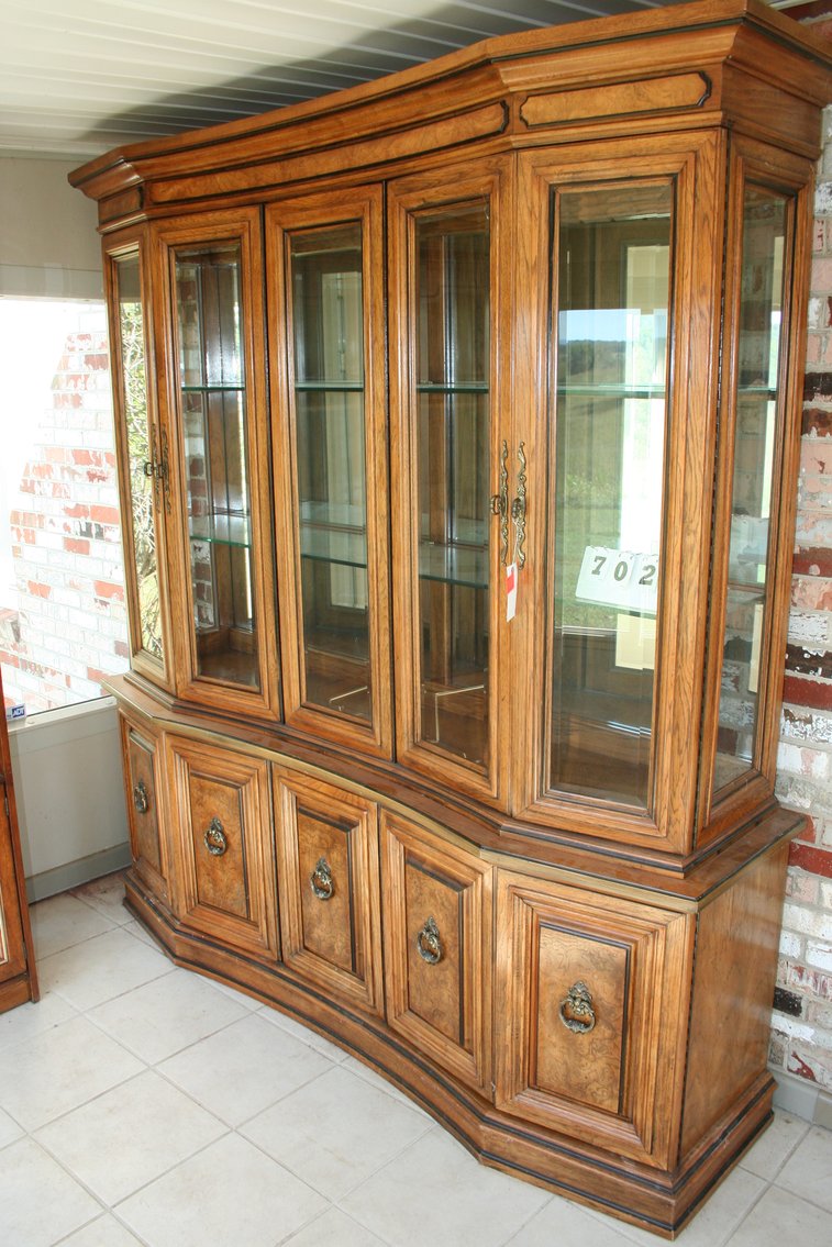 Image for China Cabinet Mirror Back & Lighting
