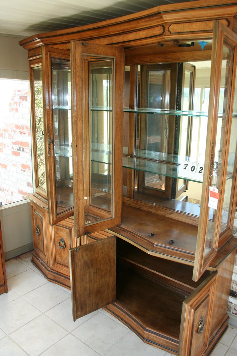 Image for China Cabinet Mirror Back & Lighting