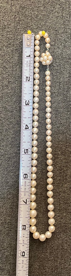 Image for Sterling Silver Bead Necklace and Faux Pearls