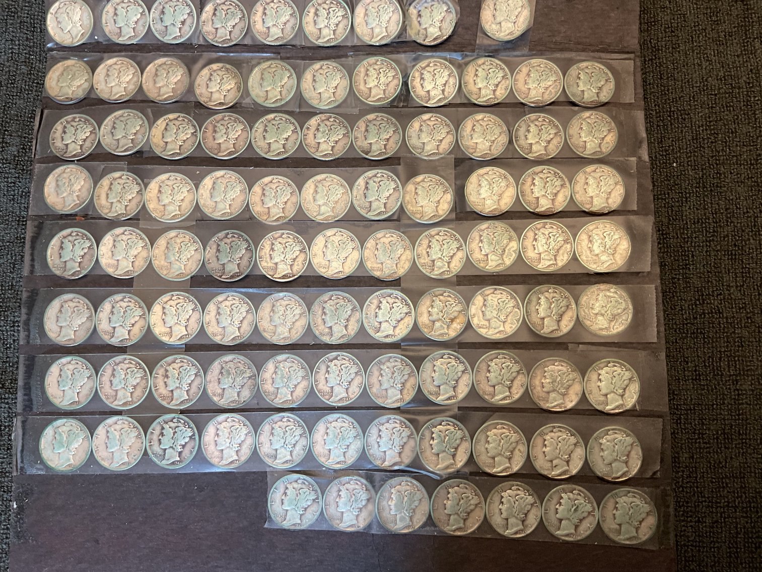 Image for 136  Mercury Dimes