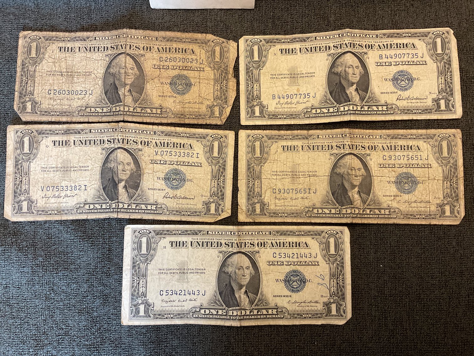 Image for 1935G Silver Certificates