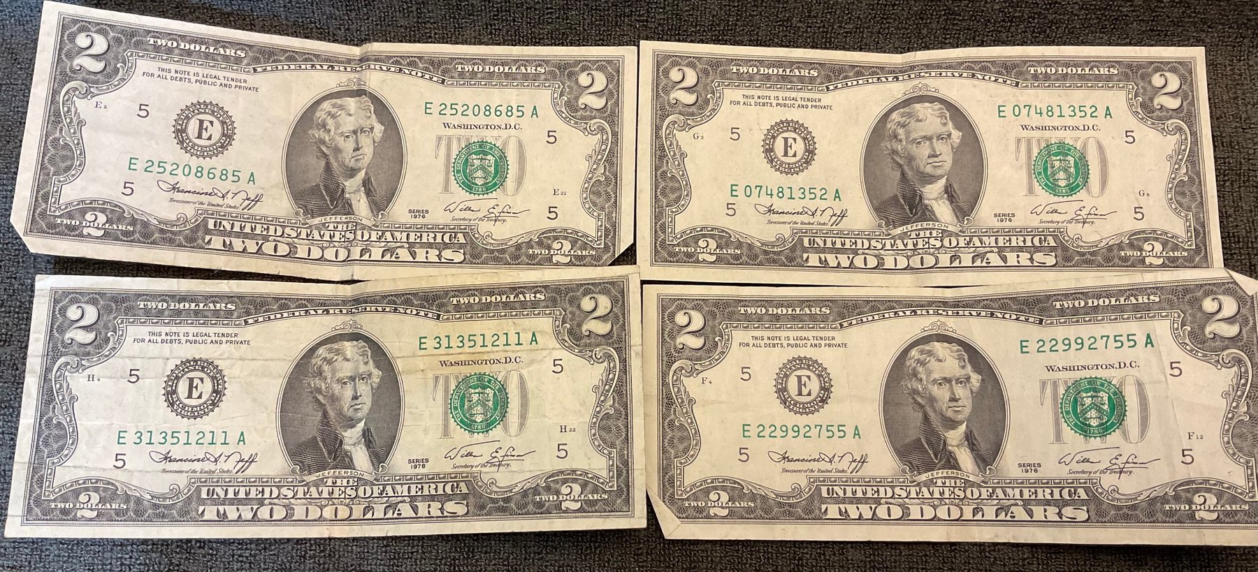 Image for 1976 $2 Notes