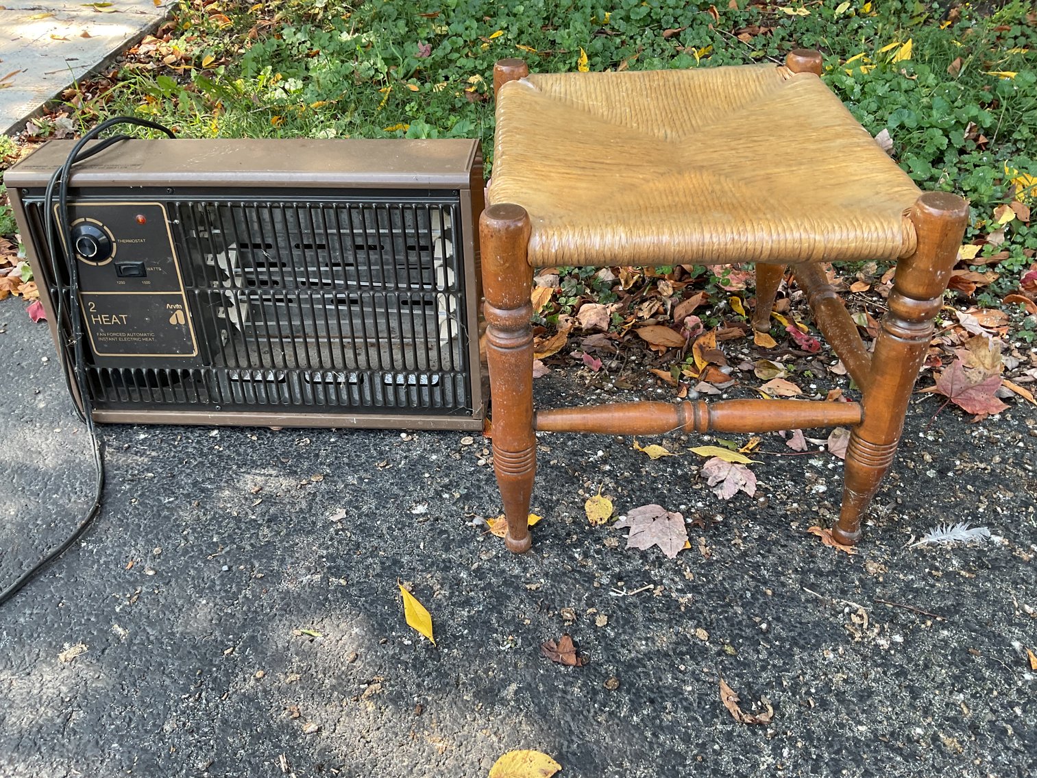 Image for Stool and Electric Heater