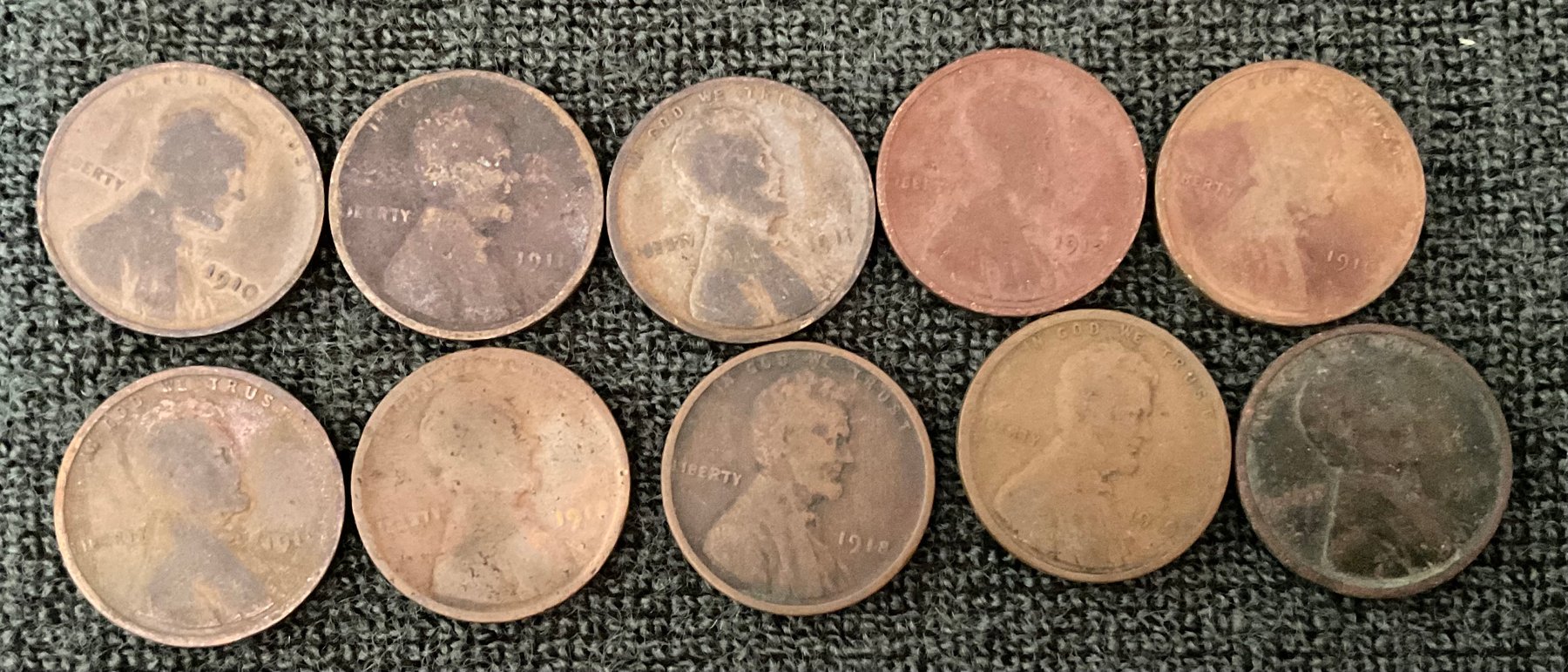 Image for Wheat Pennies from the 1910’s