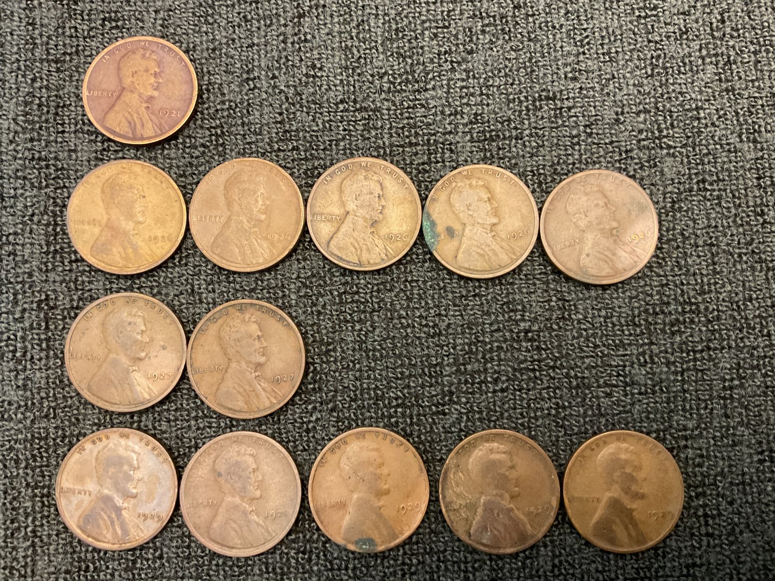 Image for Wheat Pennies from the 1920’s