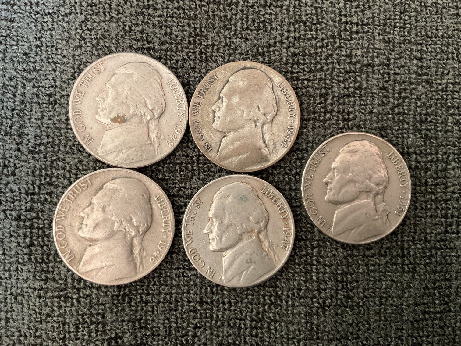 Image for 1940’s & 1951 Nickels